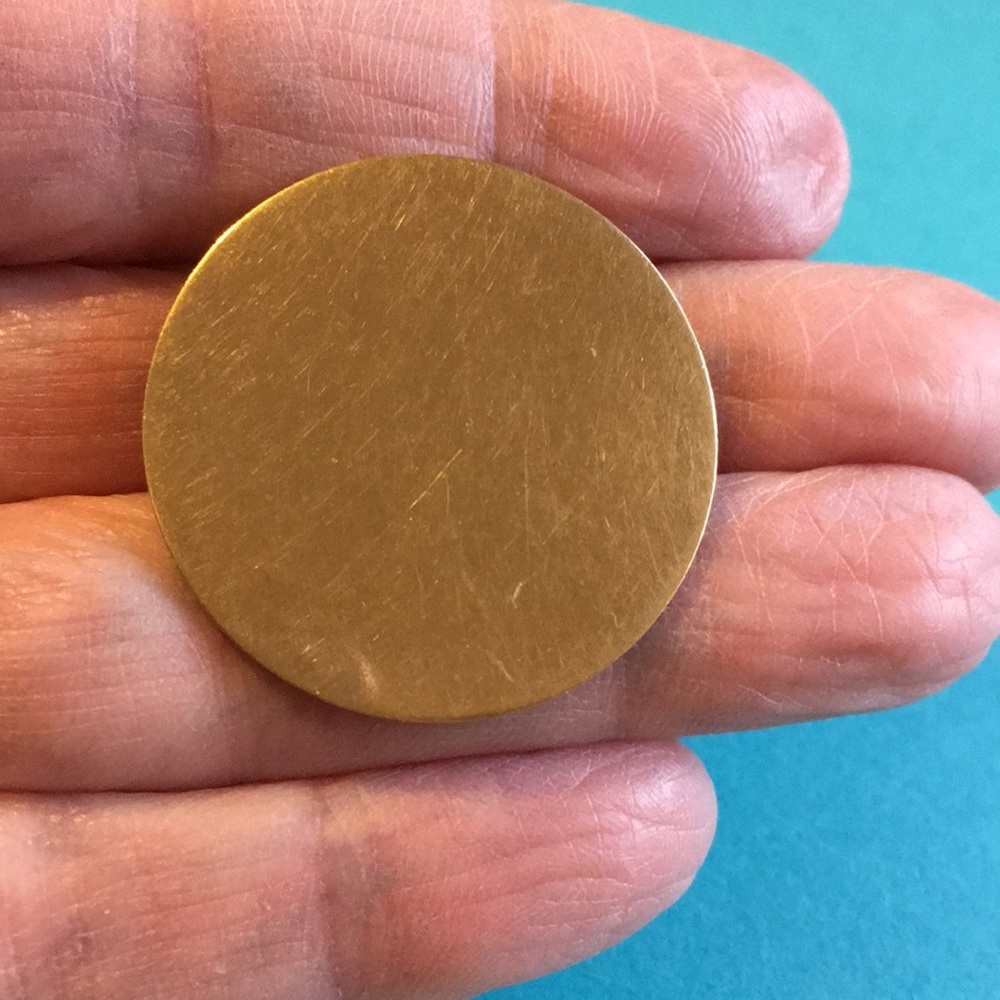 ANSON 12K Gold Filled Round Brooch Vintage